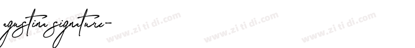 agustina signature字体转换